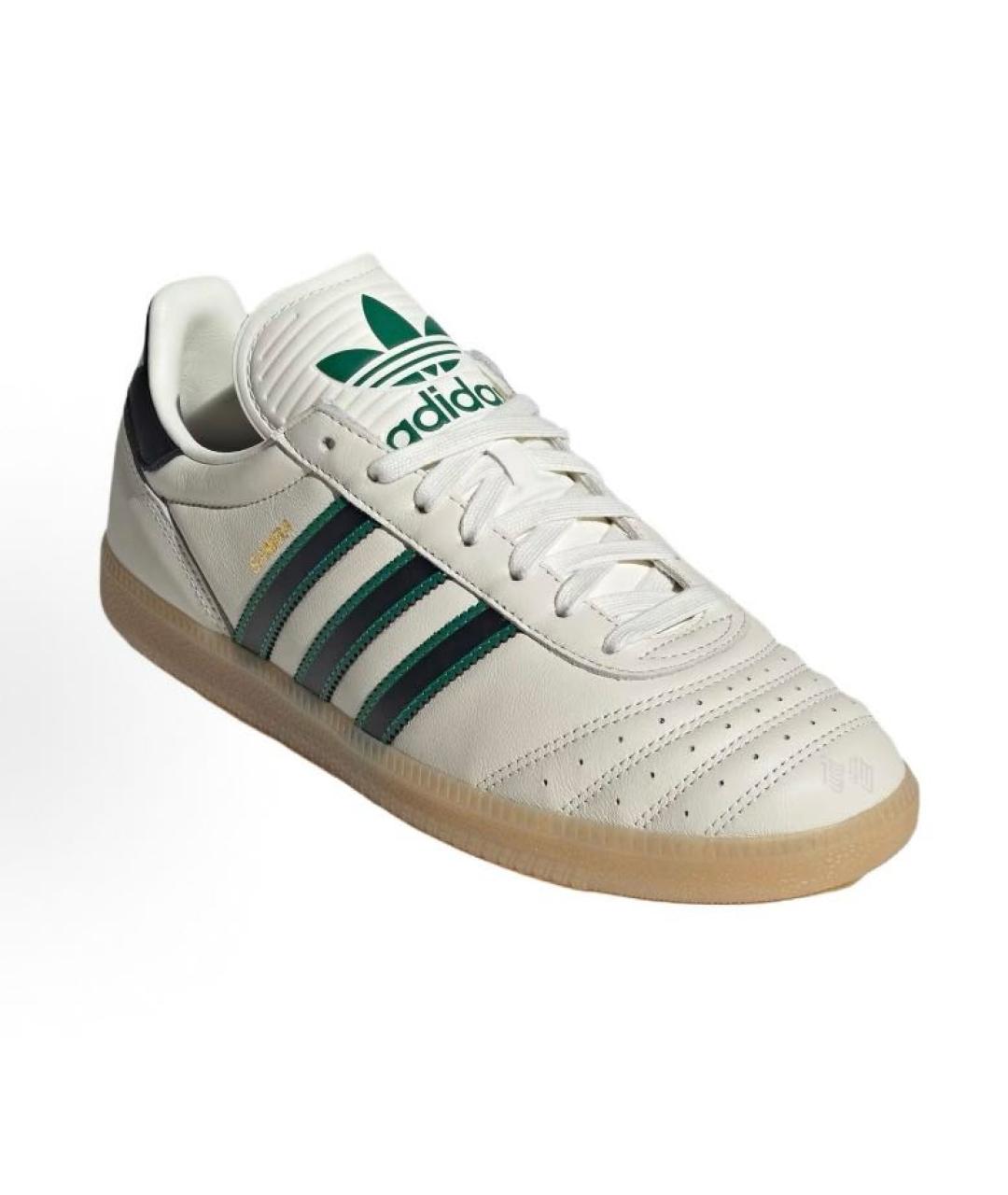 ADIDAS Бежевые кожаные низкие кроссовки / кеды, фото 3