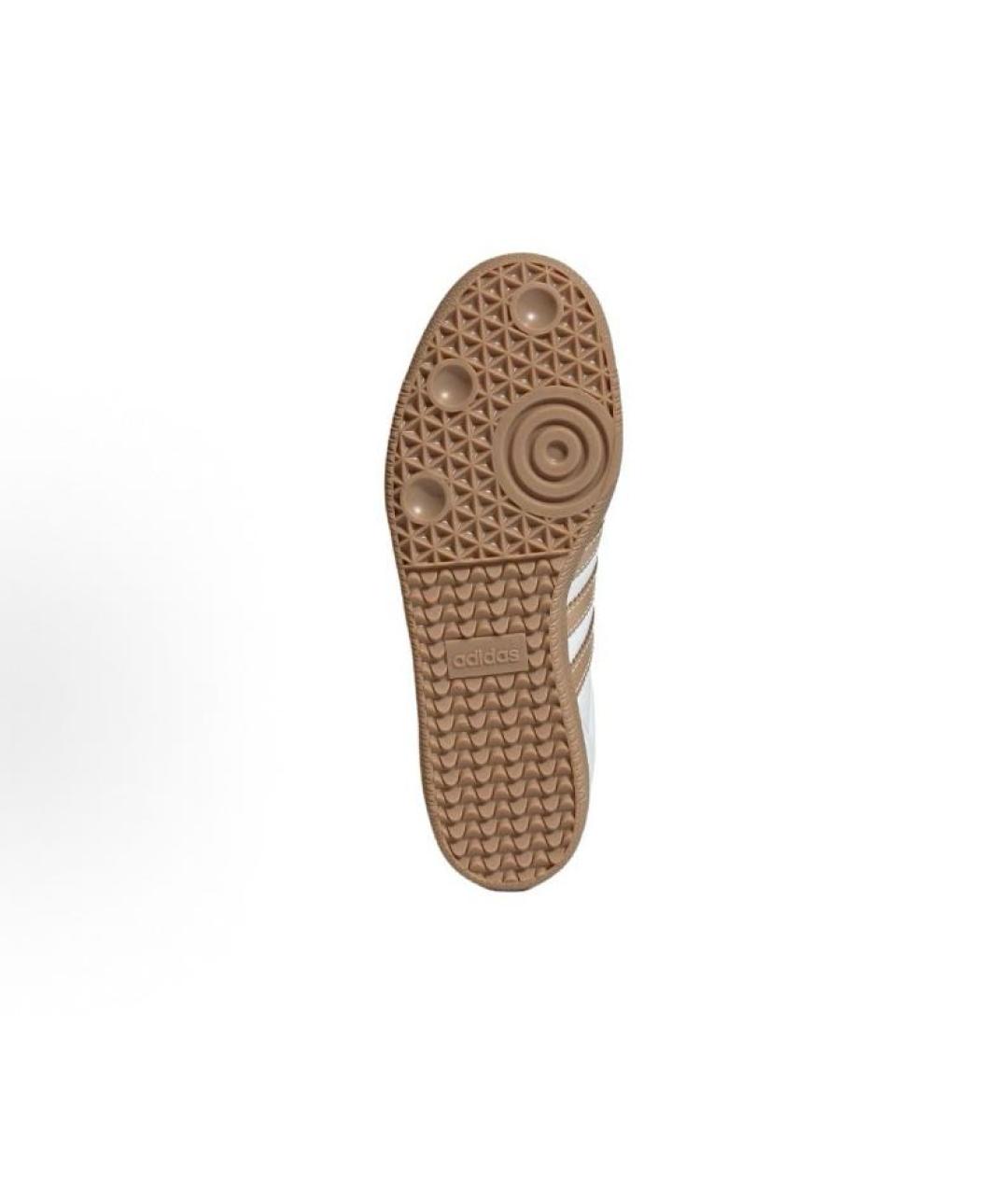 ADIDAS Белые кожаные низкие кроссовки / кеды, фото 4