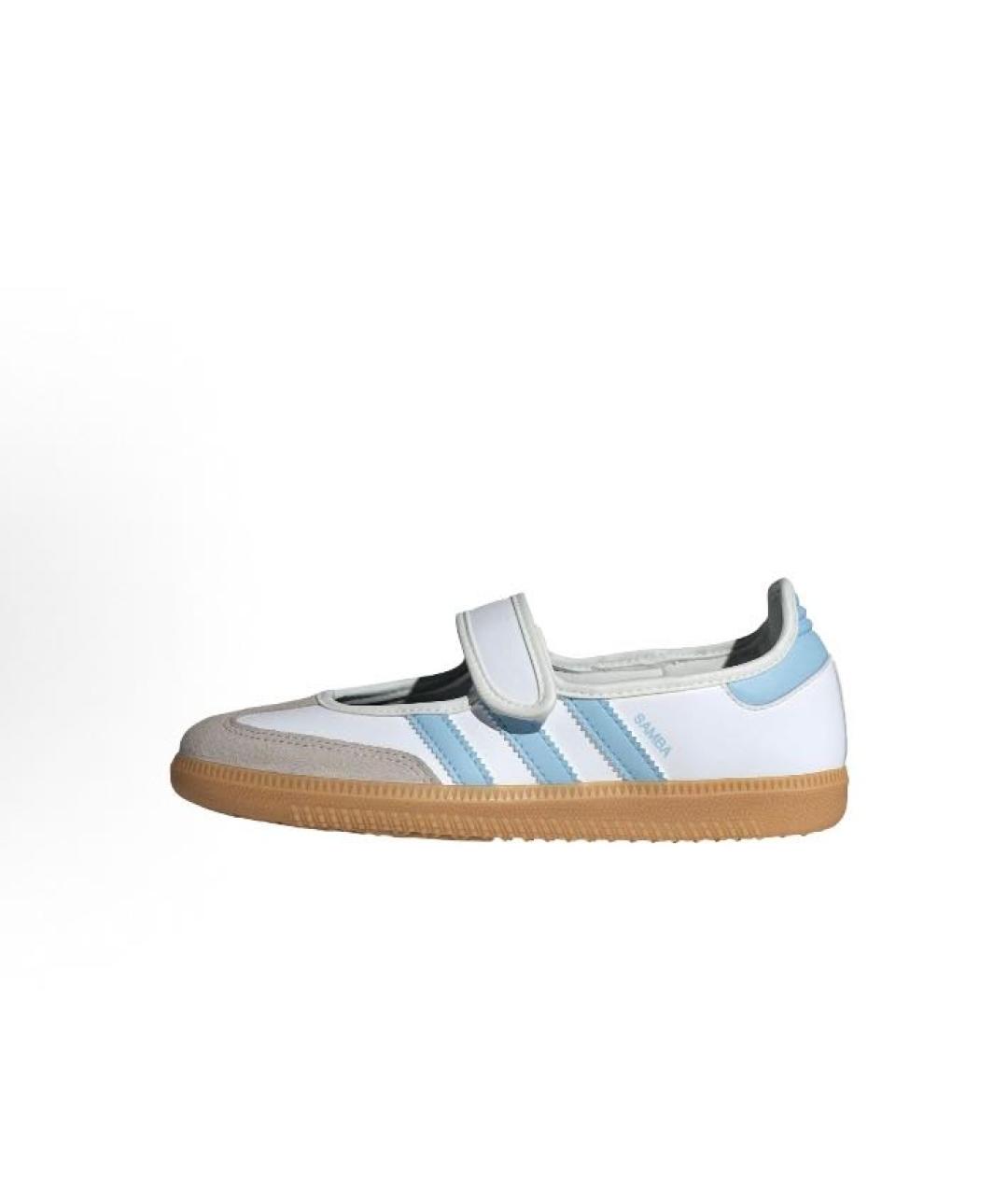 ADIDAS Белые кожаные низкие кроссовки / кеды, фото 2