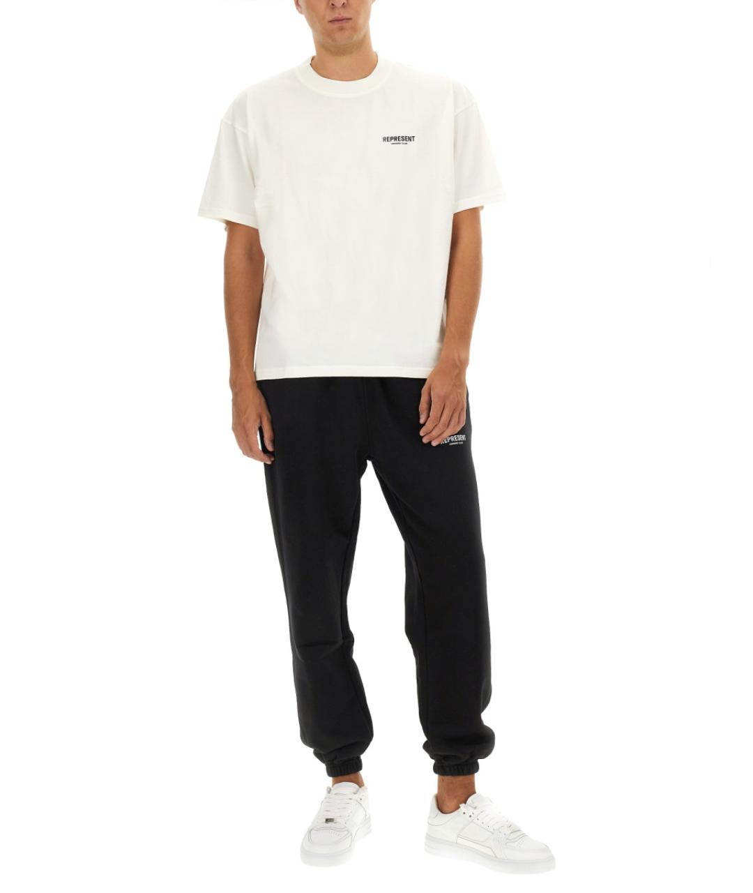 REPRESENT Белая хлопковая футболка, фото 3