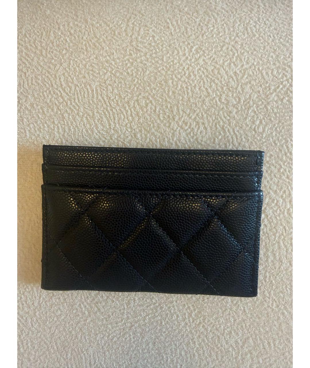 CHANEL Темно-синий кожаный кардхолдер, фото 3