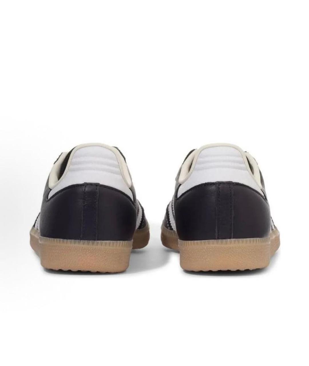 ADIDAS Фиолетовые кожаные низкие кроссовки / кеды, фото 4