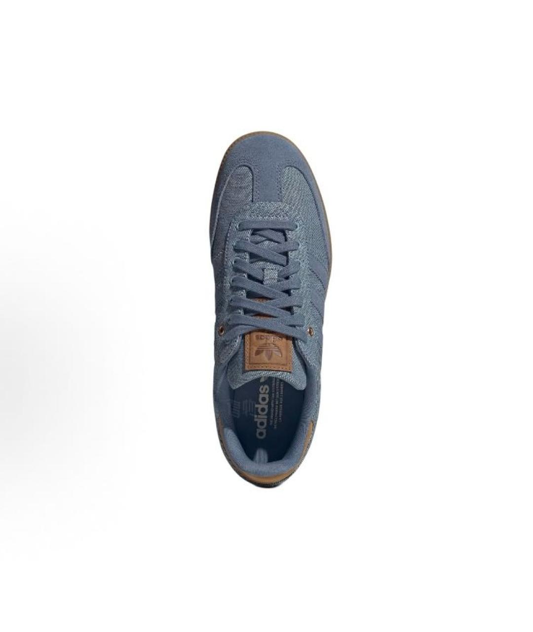 ADIDAS Синие текстильные низкие кроссовки / кеды, фото 3