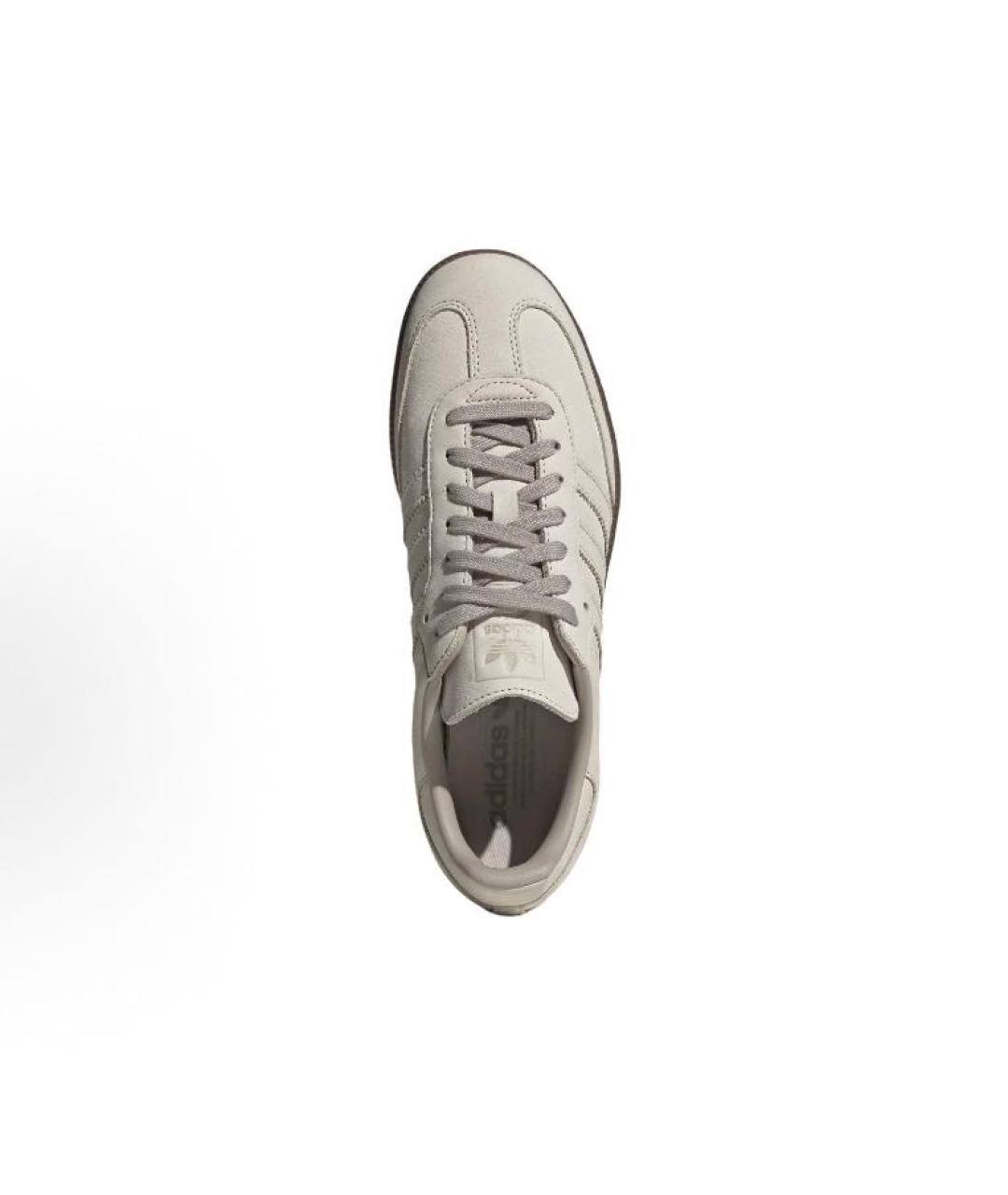 ADIDAS Бежевые кожаные низкие кроссовки / кеды, фото 3