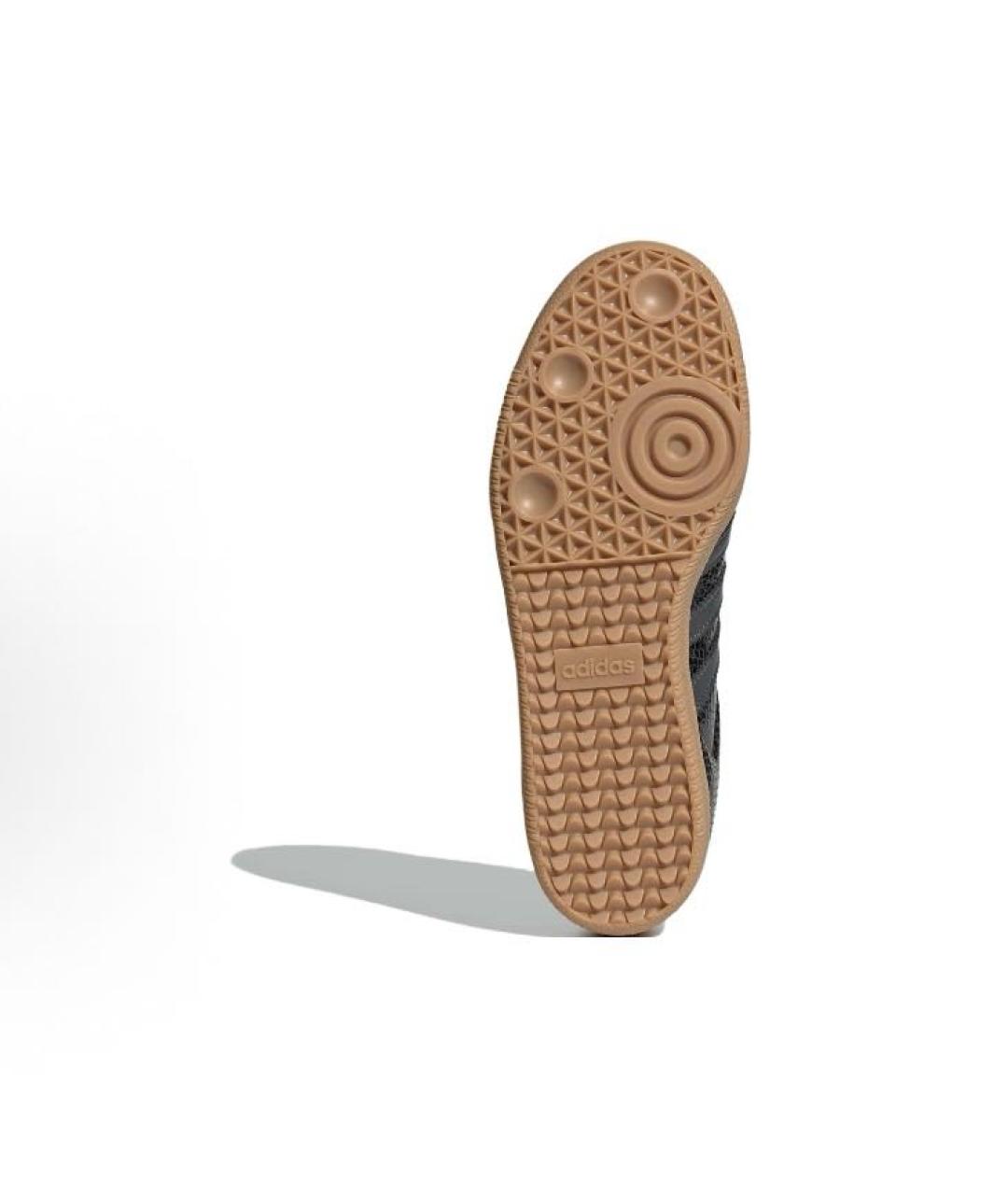 ADIDAS Черные кожаные низкие кроссовки / кеды, фото 4