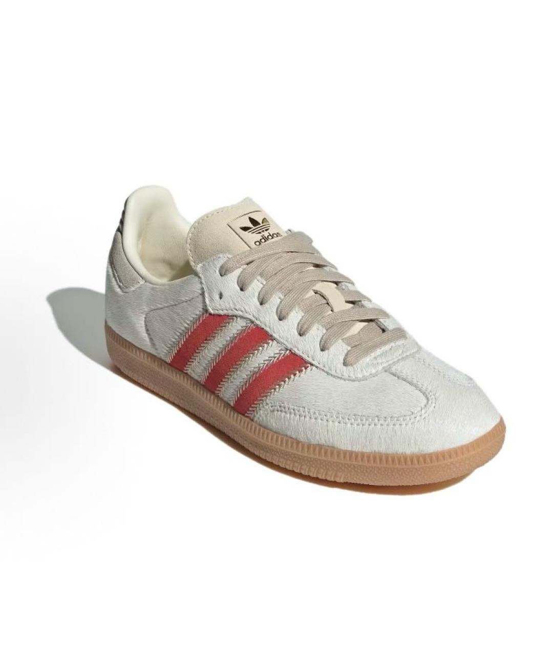 ADIDAS Бежевые текстильные низкие кроссовки / кеды, фото 3