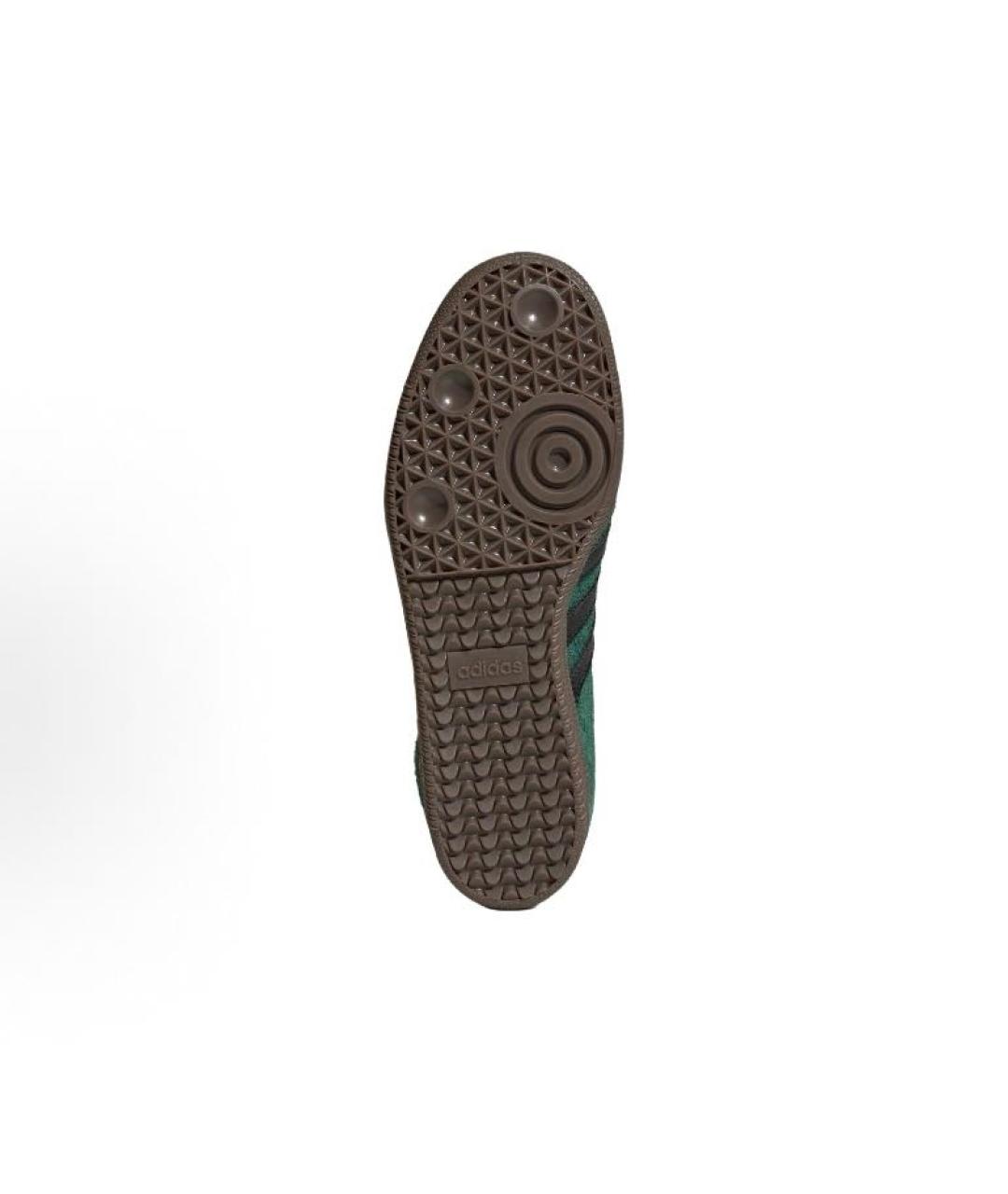 ADIDAS Зеленые замшевые низкие кроссовки / кеды, фото 4