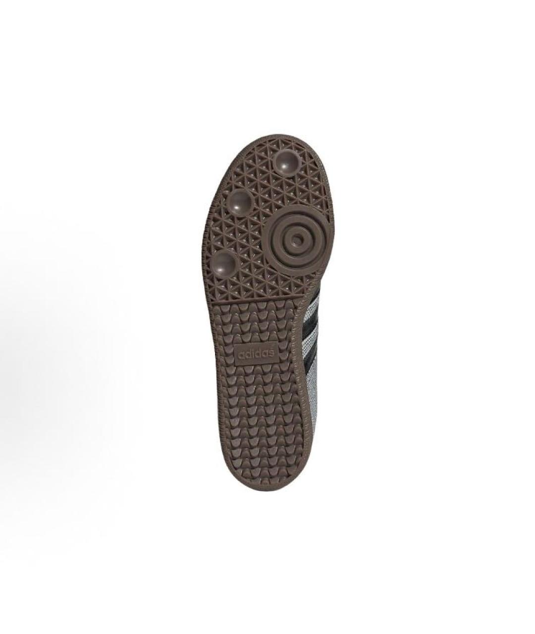 ADIDAS Серебряные кожаные низкие кроссовки / кеды, фото 4