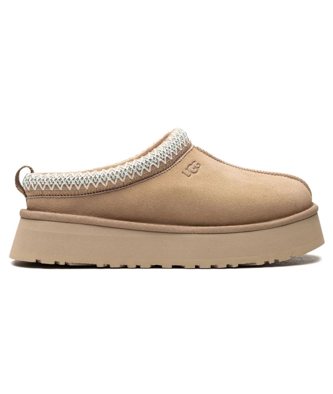 UGG AUSTRALIA Бежевые замшевые сабо, фото 1