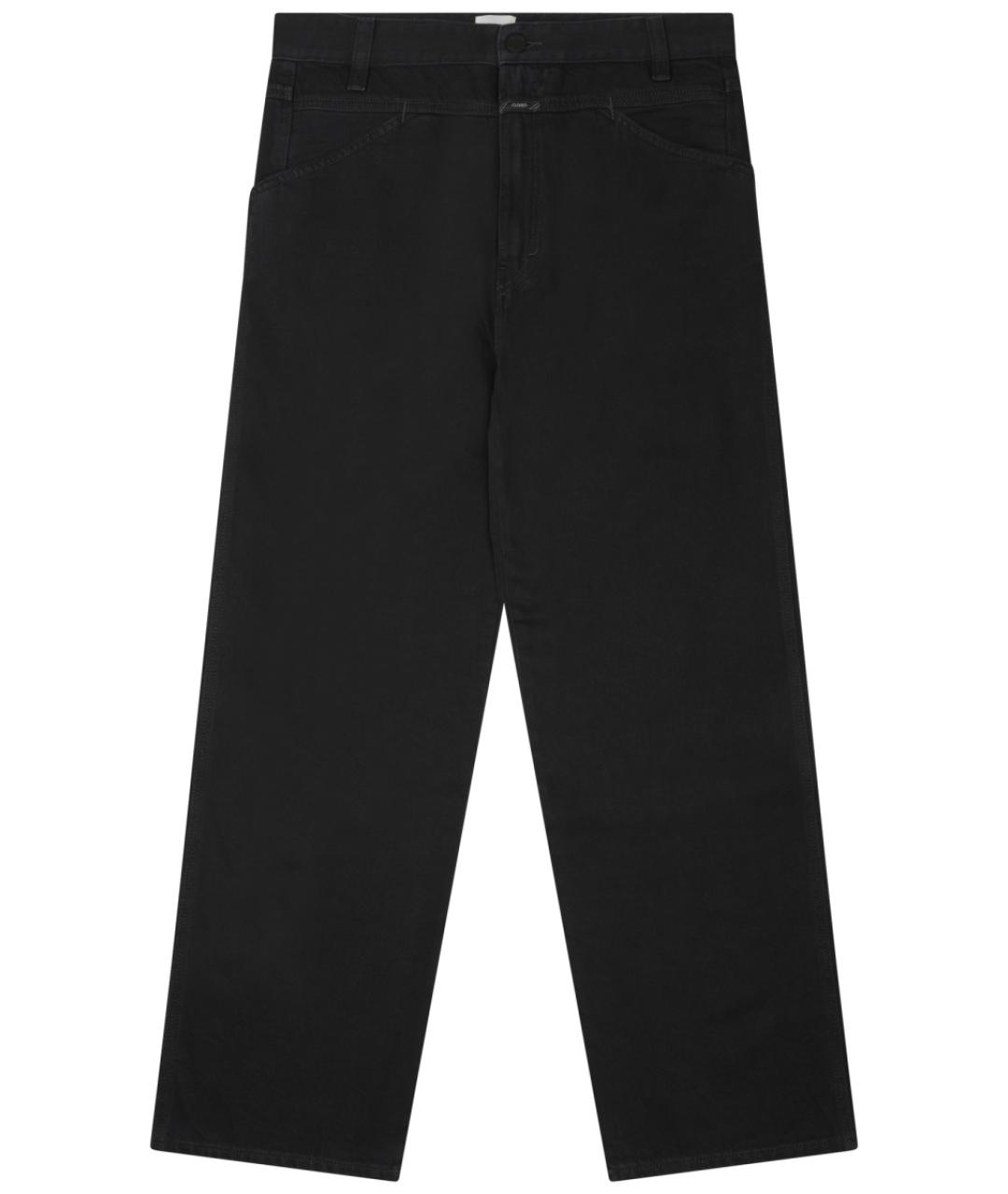CLOSED Черные хлопковые прямые джинсы, фото 1