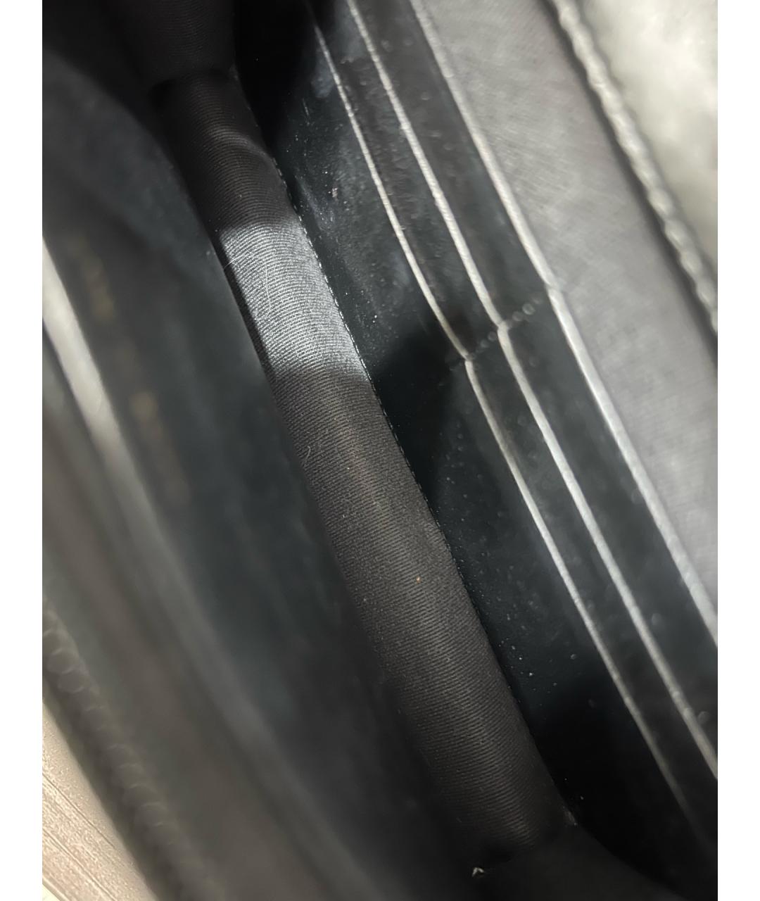 CHANEL Черная кожаная сумка через плечо, фото 8