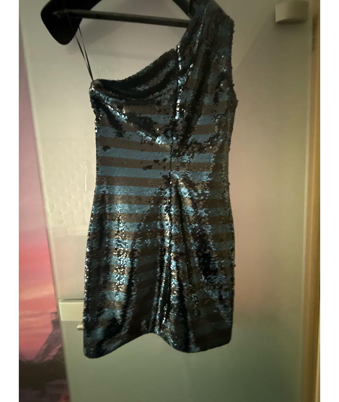 American vintage Темно-синее полиэстеровое коктейльное платье, фото 2