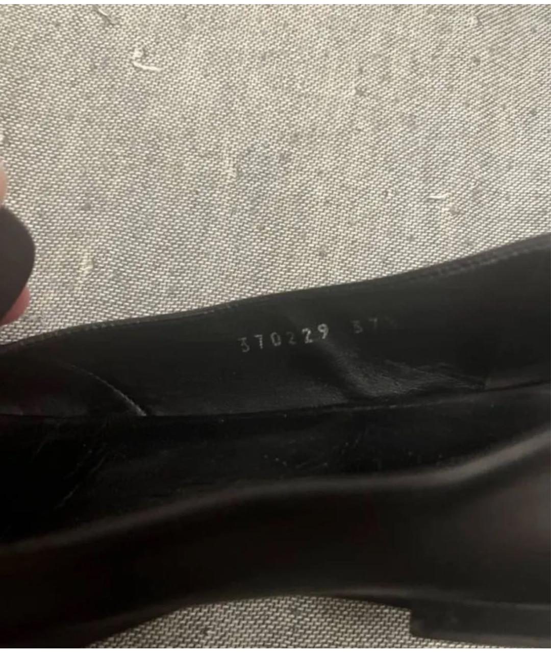 GUCCI Черные кожаные лоферы, фото 5