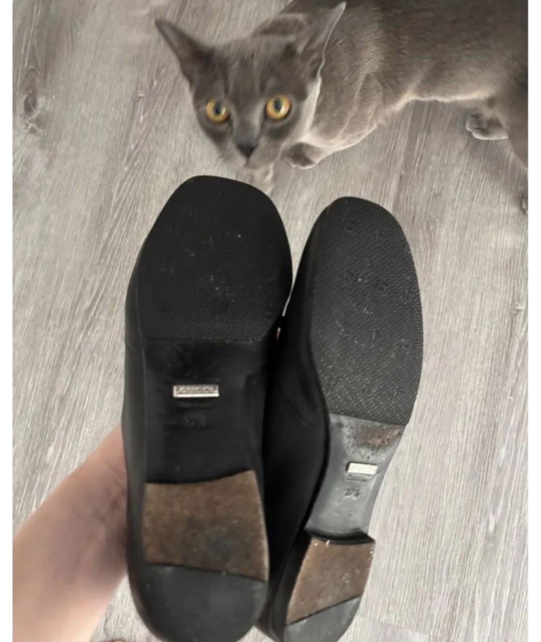 GUCCI Черные кожаные лоферы, фото 4