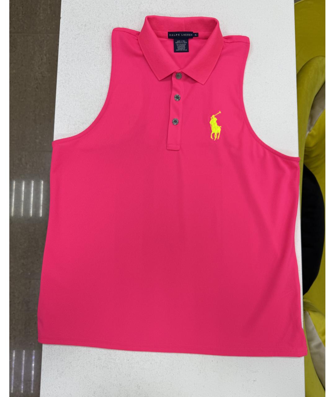 RALPH LAUREN Розовая майка, фото 7