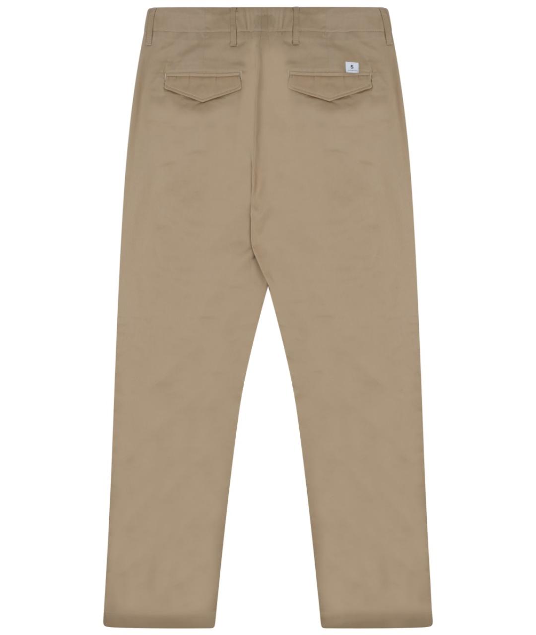 DEPARTMENT 5 Бежевые хлопковые повседневные брюки, фото 2