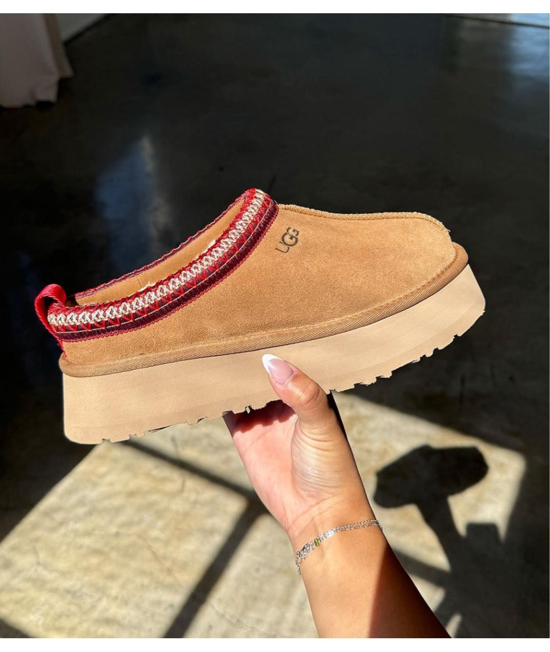 UGG AUSTRALIA Коричневые замшевые сабо, фото 2