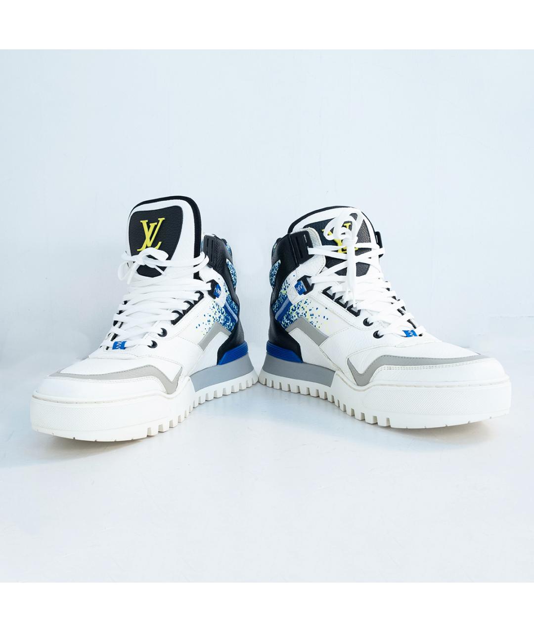 LOUIS VUITTON Мульти кожаные высокие кроссовки / кеды, фото 4