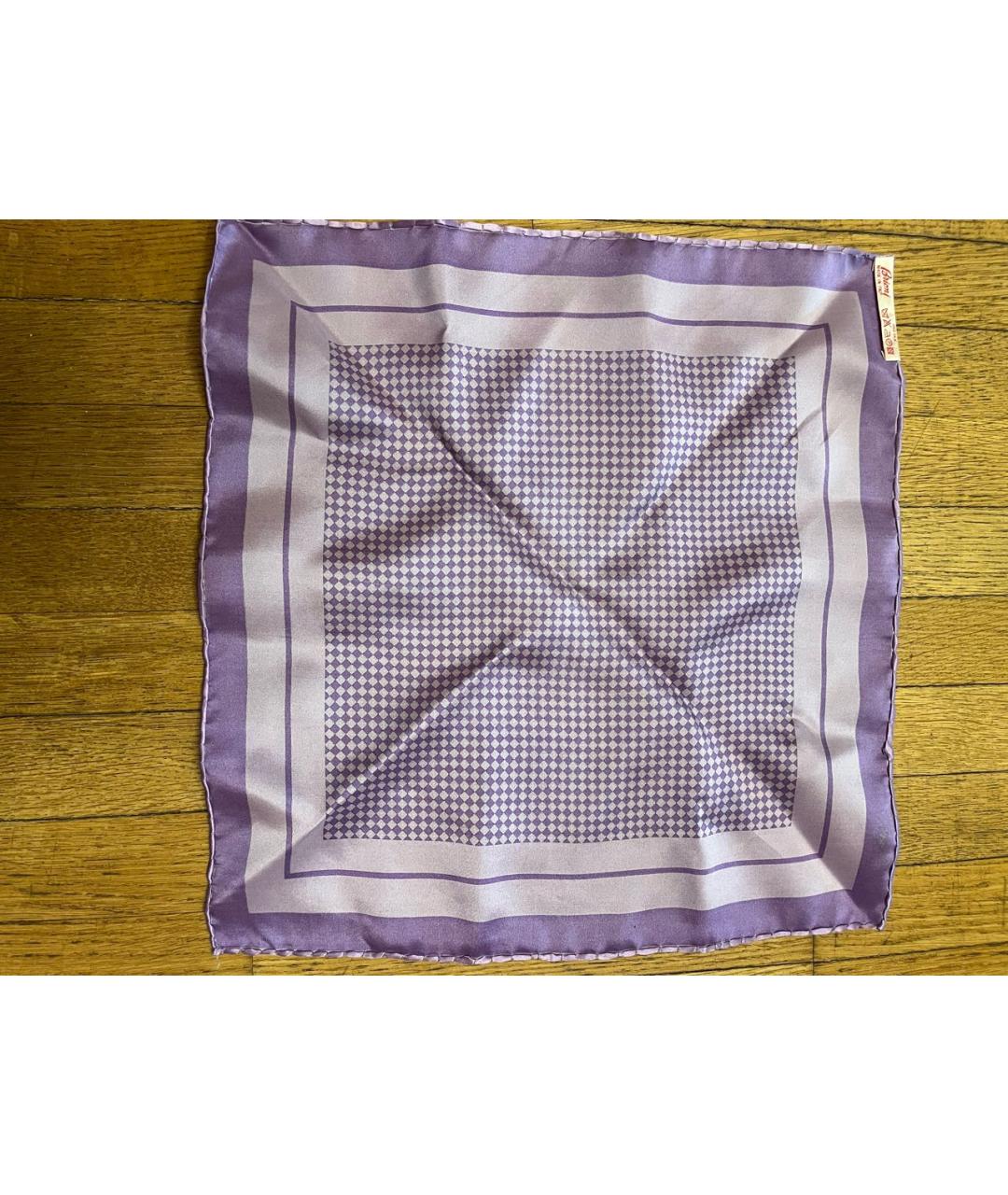 BRIONI Фиолетовый шелковый платок, фото 4