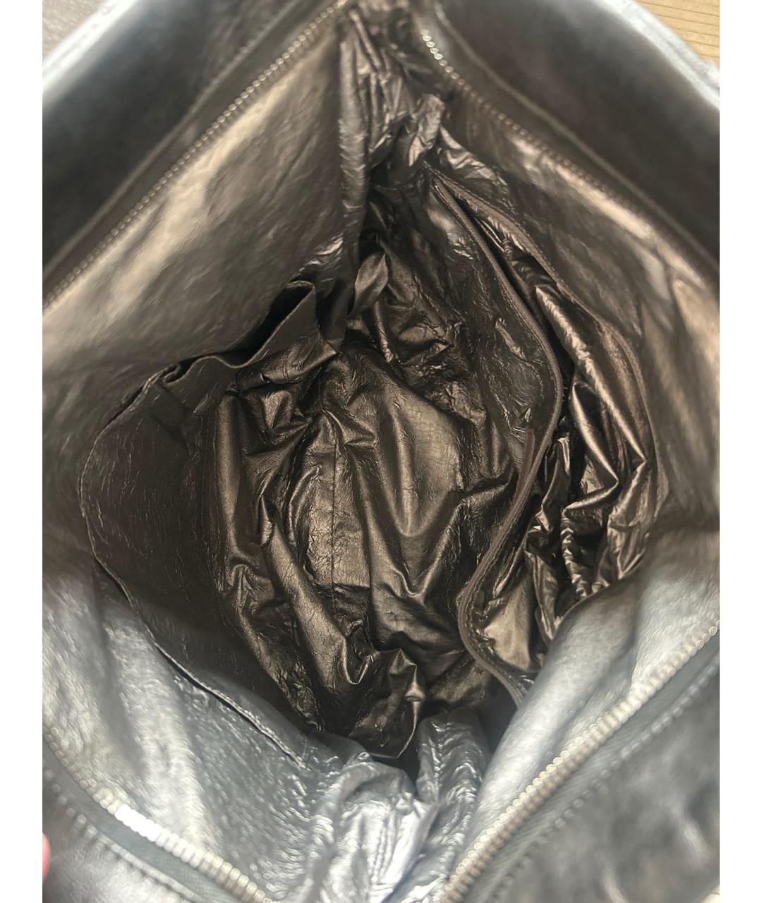 CHANEL Черная кожаная сумка через плечо, фото 6