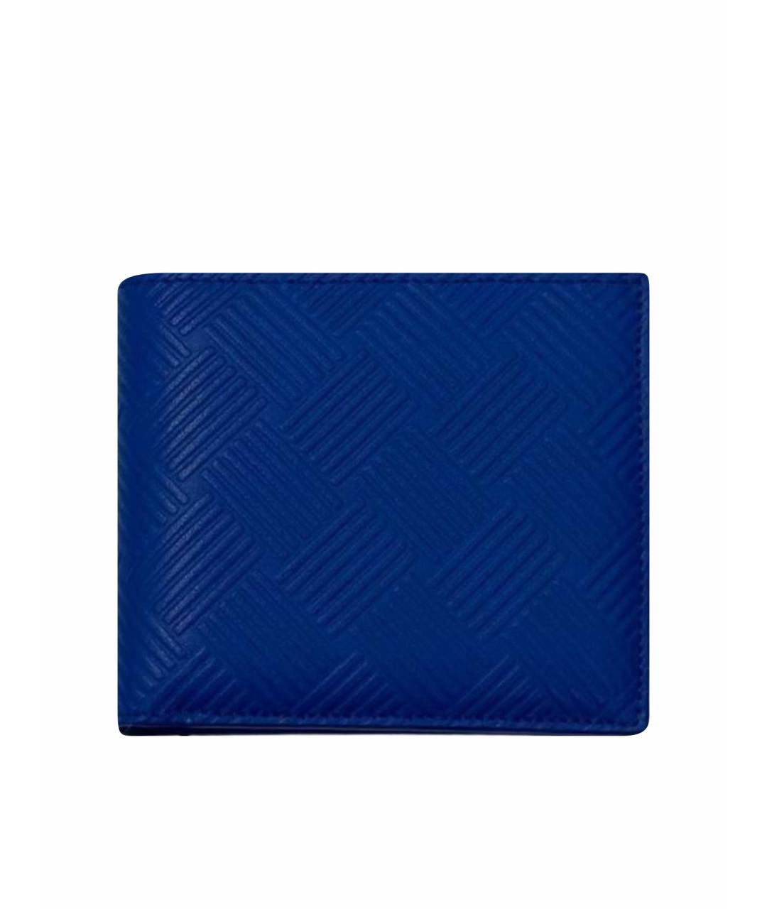 BOTTEGA VENETA Синий кожаный кошелек, фото 1