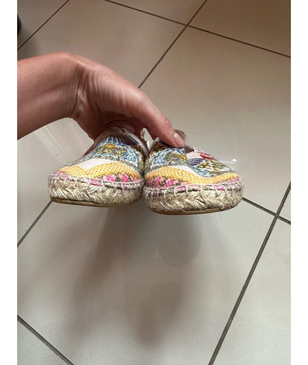 DOLCE&GABBANA Мульти текстильные эспадрильи, фото 5