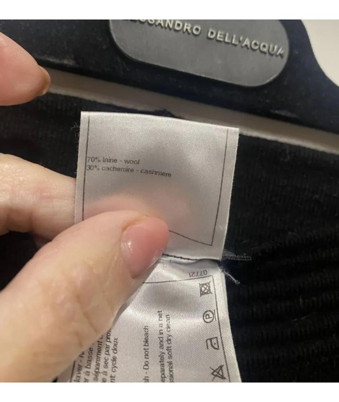 CHANEL Черные кашемировые леггинсы и велосипедки, фото 5