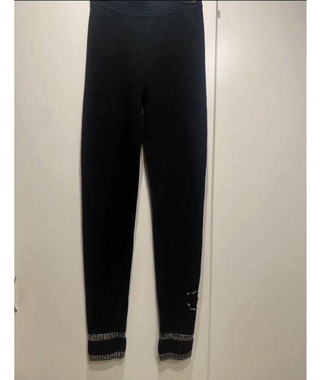 CHANEL Черные кашемировые леггинсы и велосипедки, фото 6