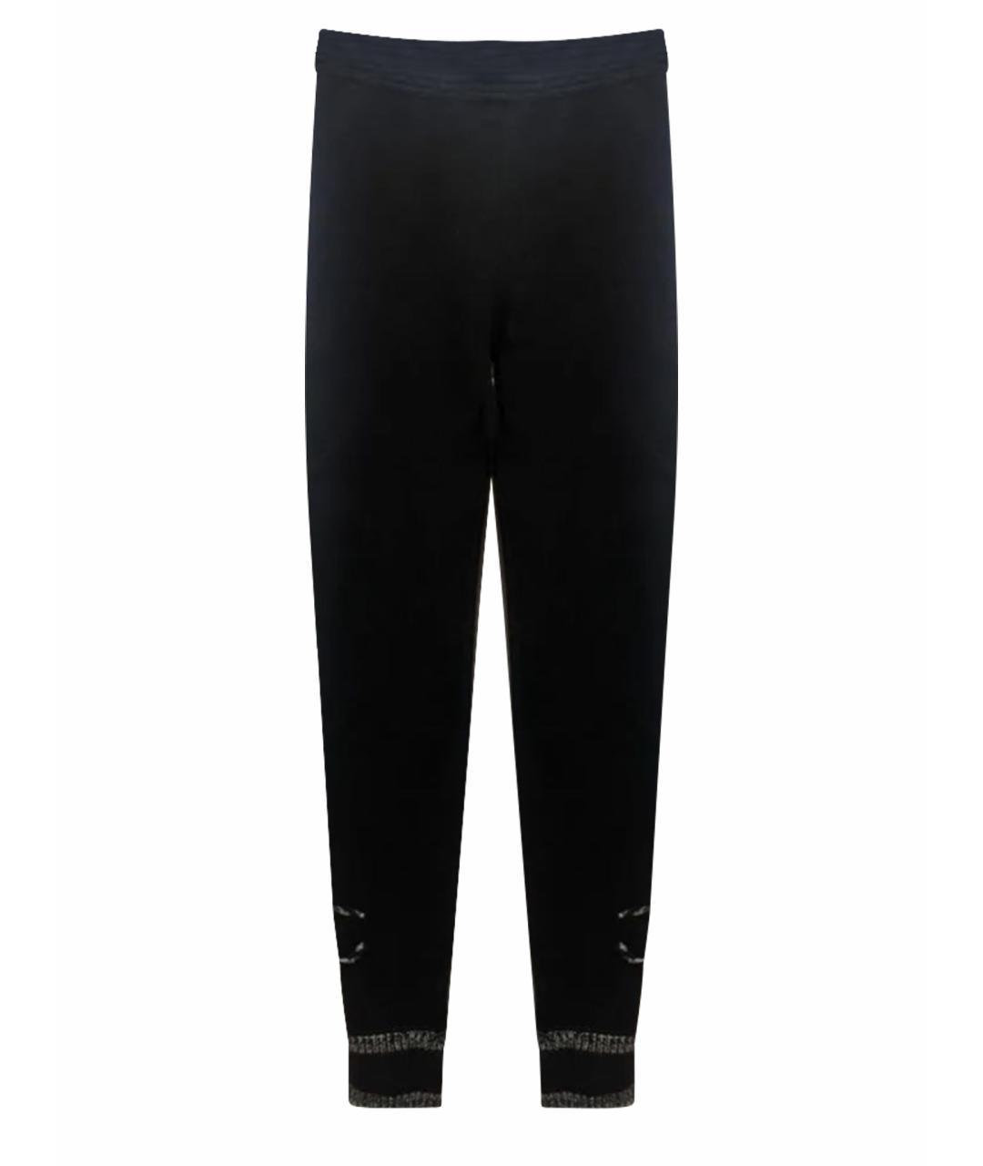 CHANEL Черные кашемировые леггинсы и велосипедки, фото 1