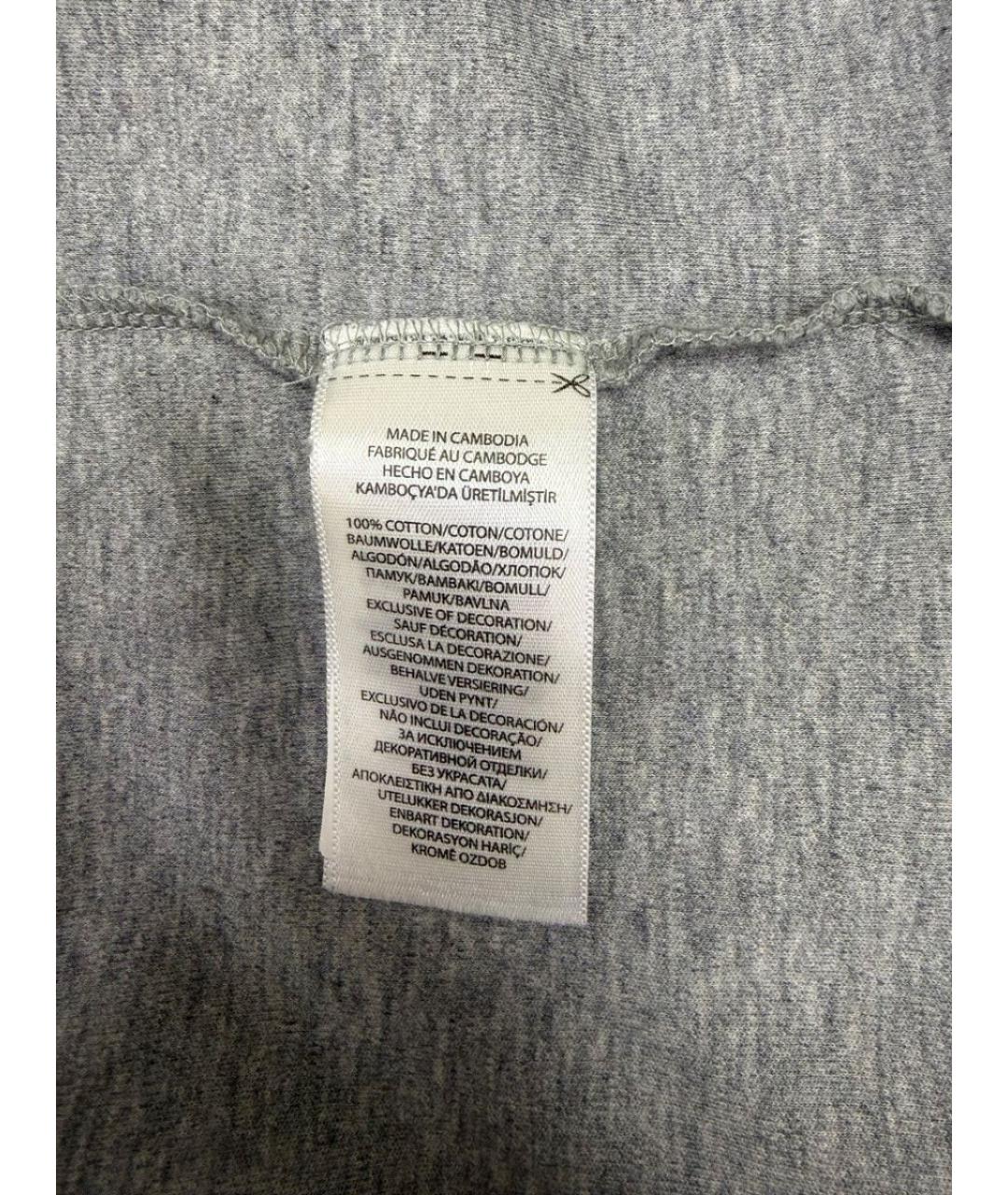 POLO RALPH LAUREN Серое хлопковое поло с коротким рукавом, фото 4