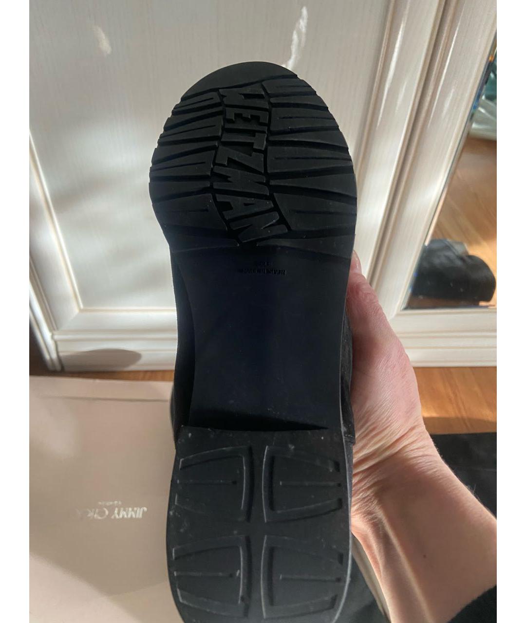 STUART WEITZMAN Черные замшевые ботфорты, фото 6