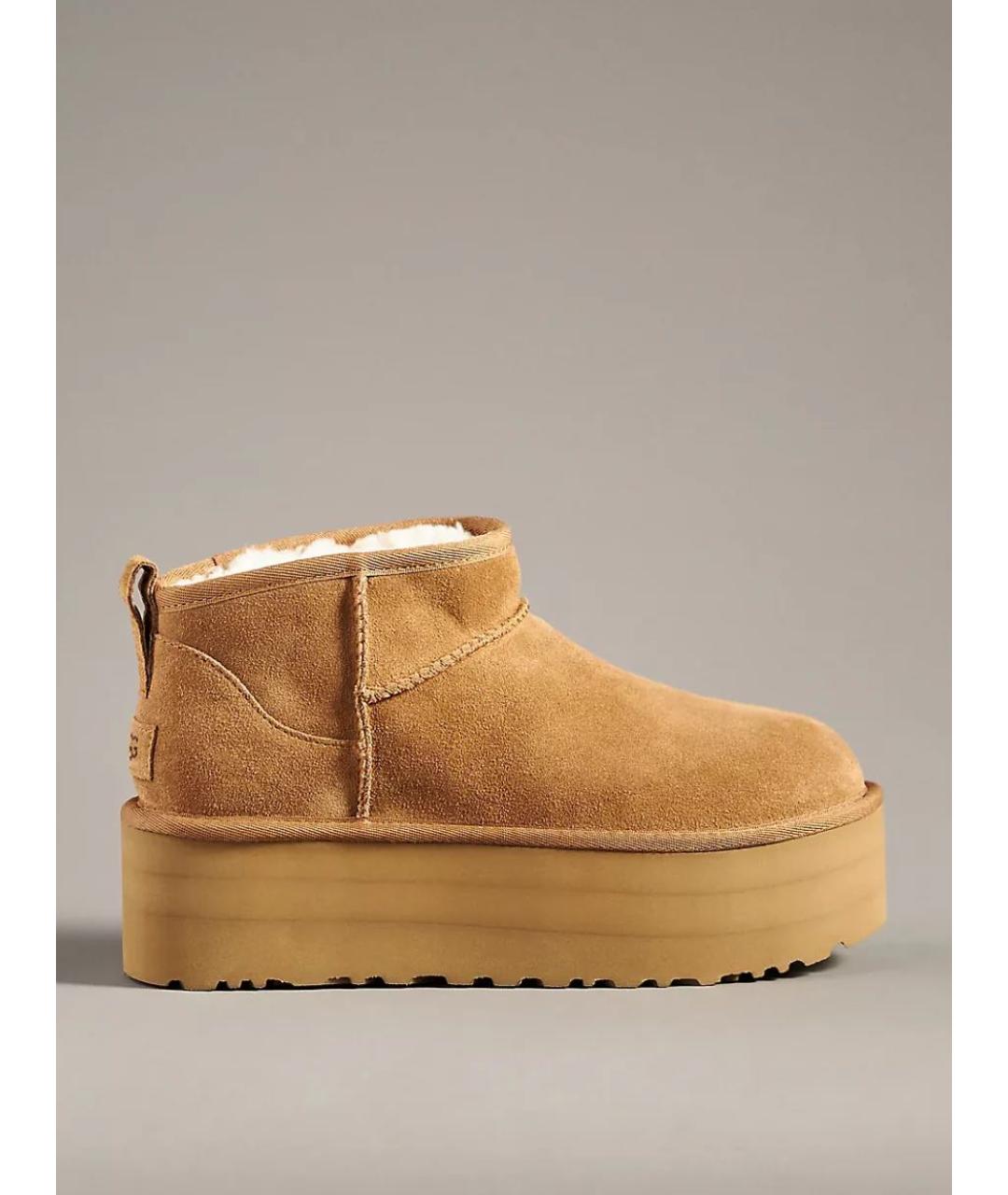 UGG AUSTRALIA Коричневые замшевые ботинки, фото 8