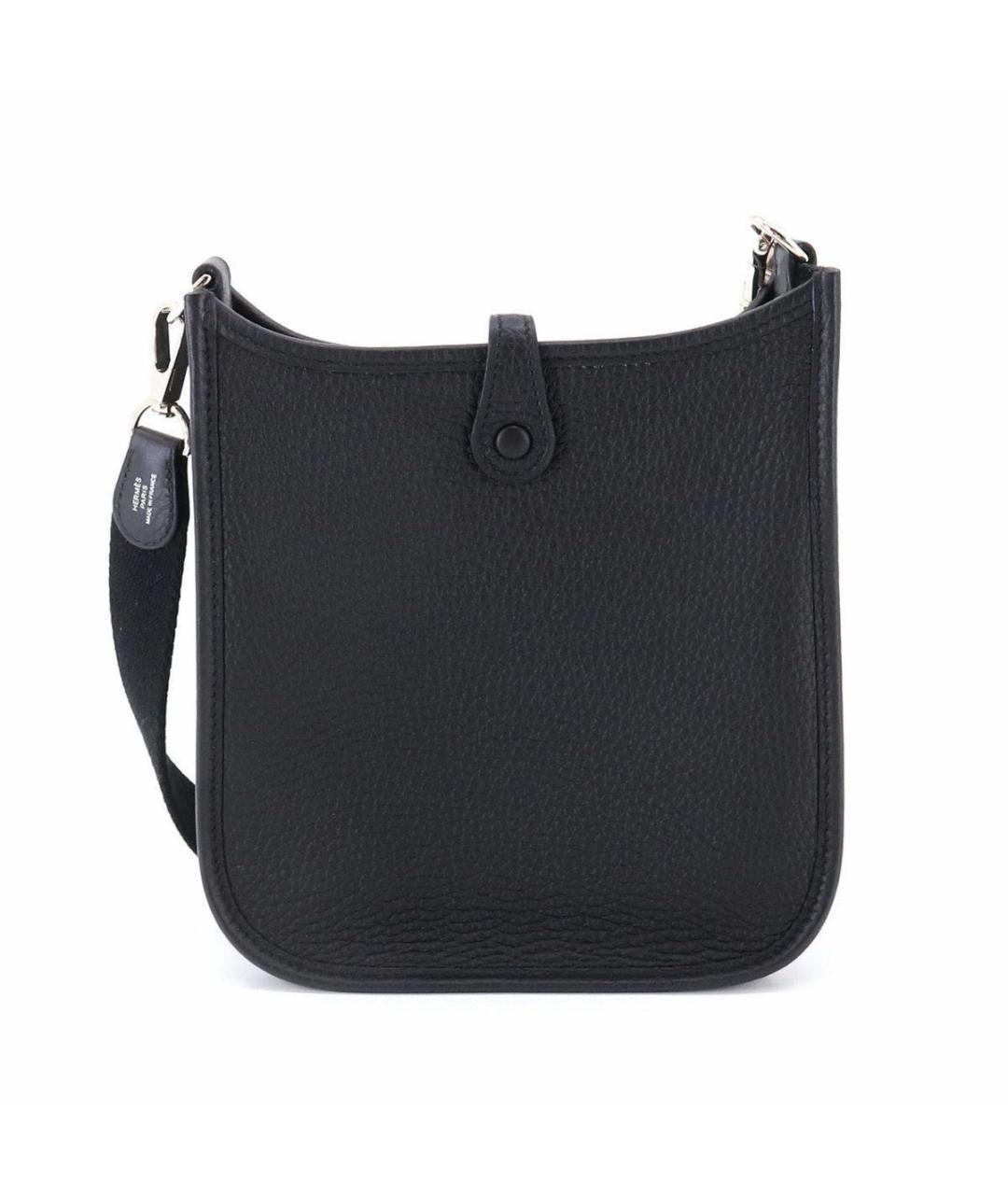 HERMES Черная кожаная сумка через плечо, фото 2