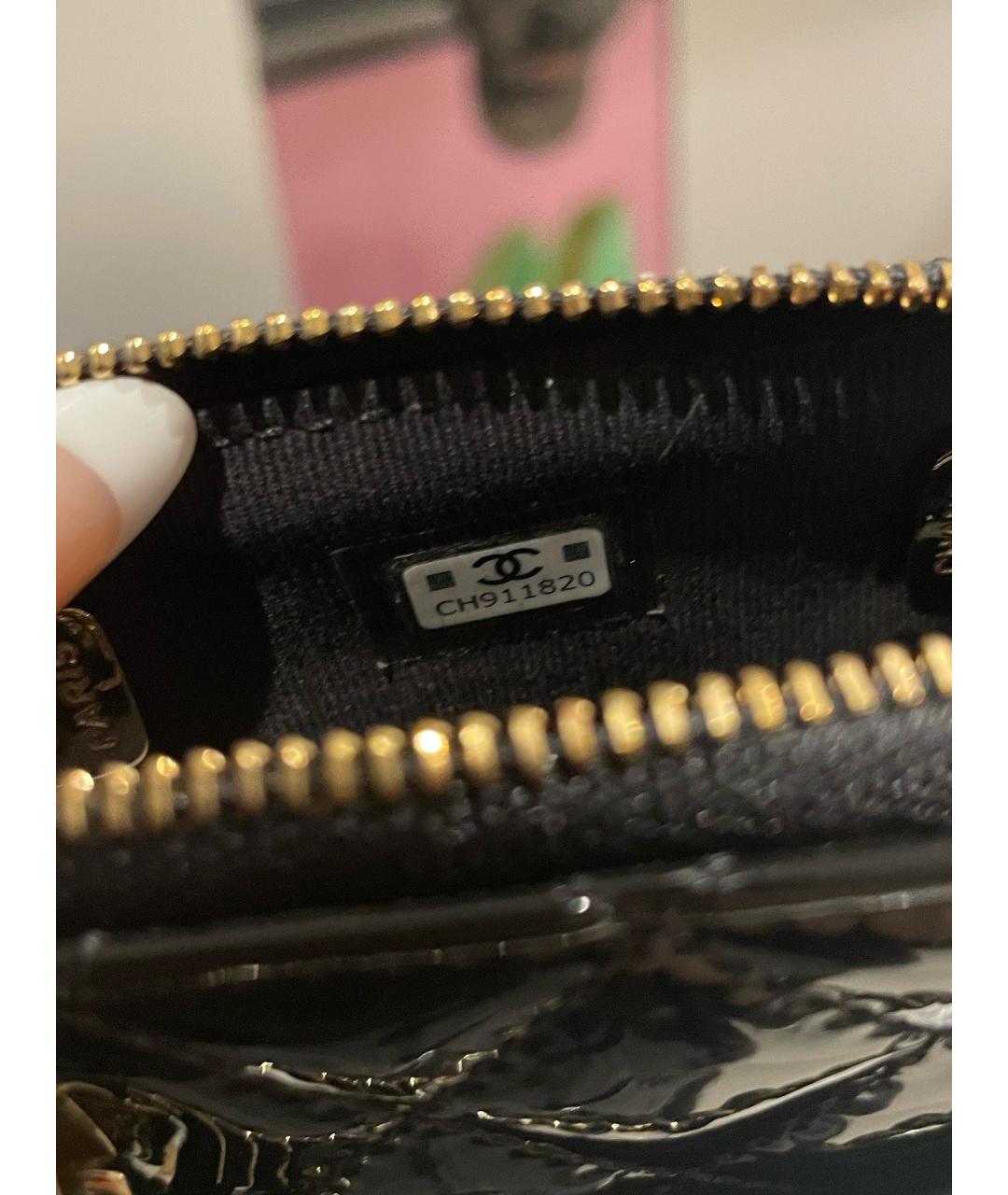 CHANEL Черная кожаная сумка через плечо, фото 9