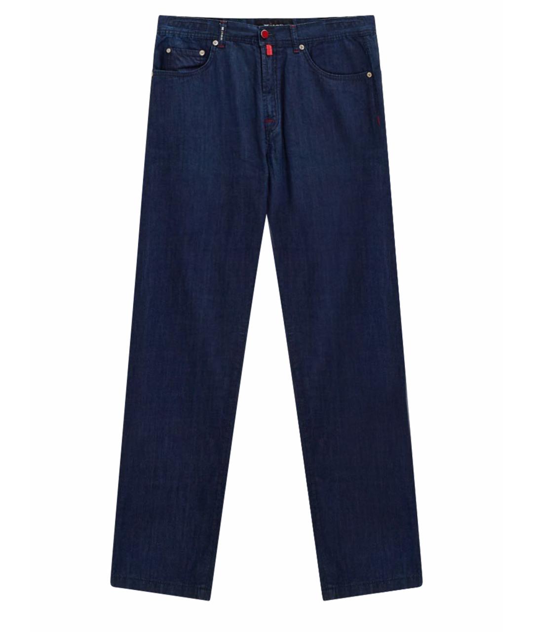 KITON Синие хлопковые джинсы скинни, фото 1