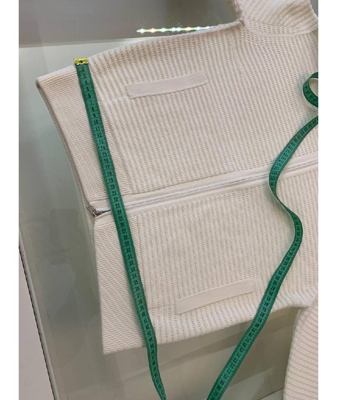 LORO PIANA Белый шелковый кардиган, фото 7