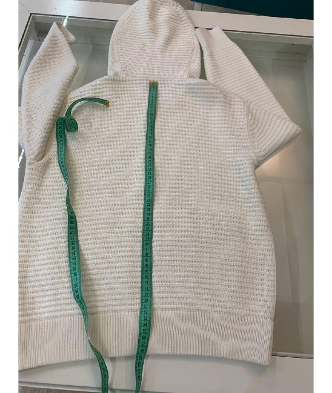 LORO PIANA Белый шелковый кардиган, фото 8