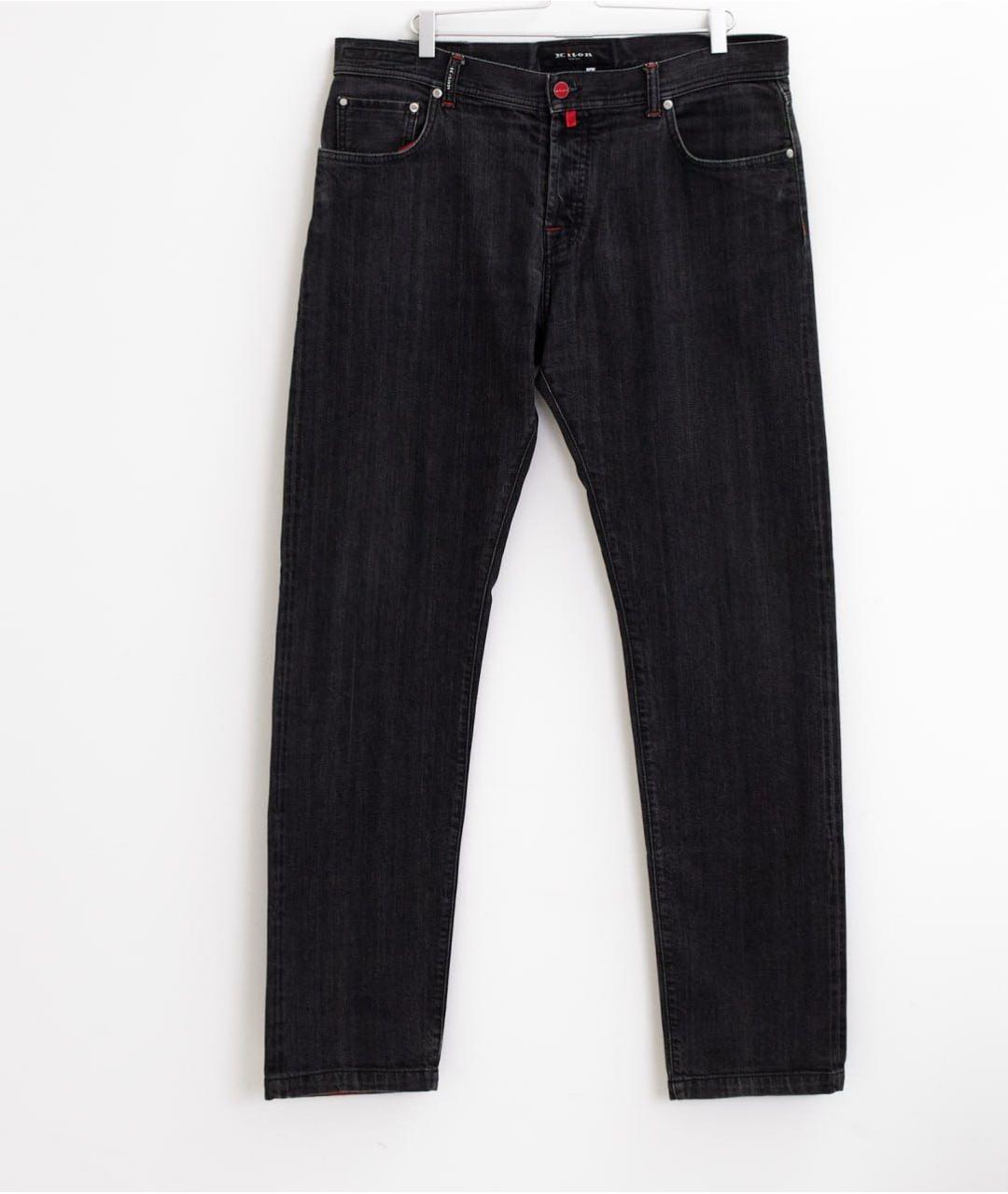 KITON Черные хлопковые джинсы скинни, фото 5