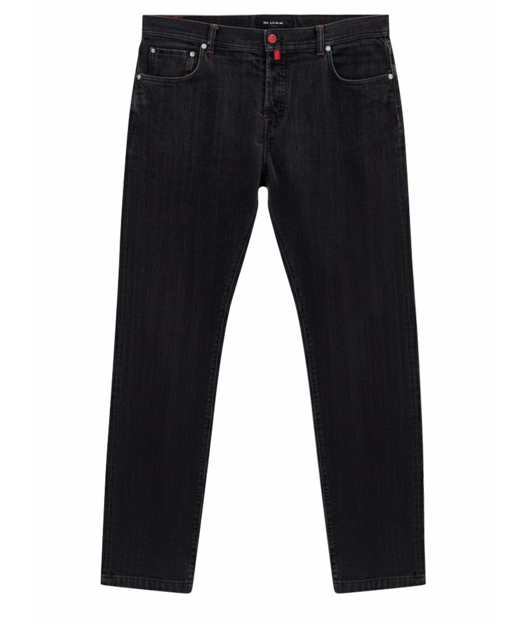 KITON Черные хлопковые джинсы скинни, фото 1