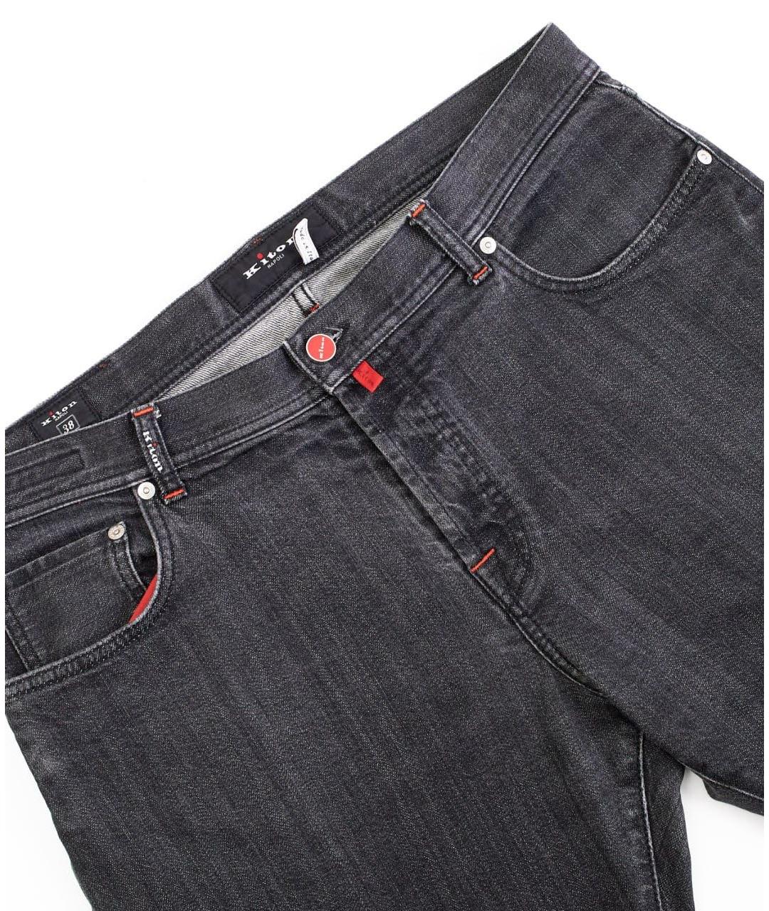 KITON Черные хлопковые джинсы скинни, фото 3