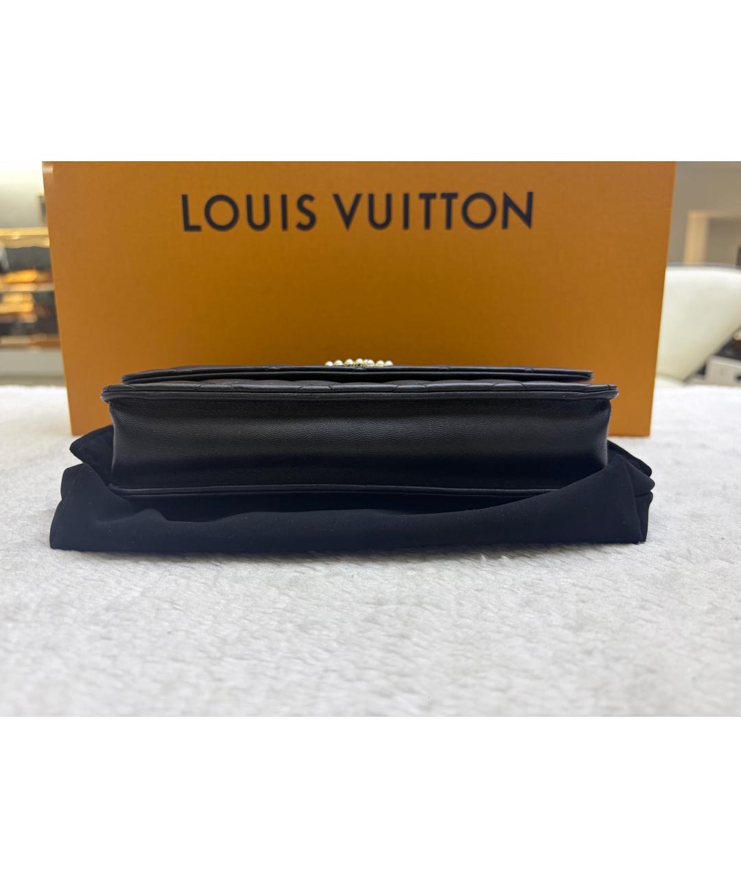 CHANEL Черная кожаная сумка через плечо, фото 5