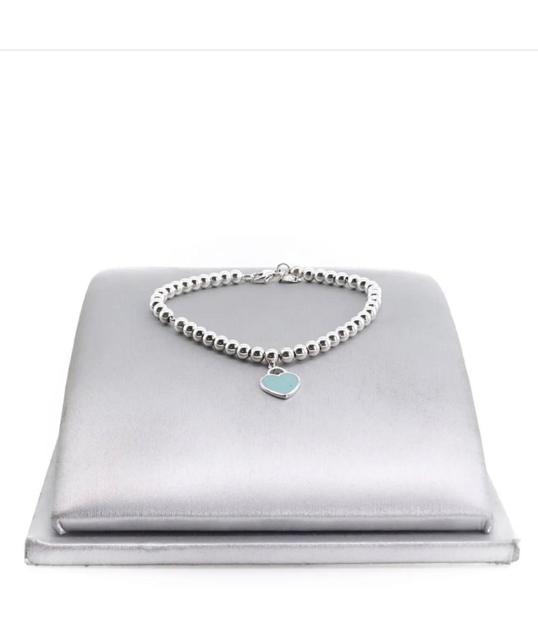TIFFANY&CO Бирюзовый серебряный браслет, фото 2
