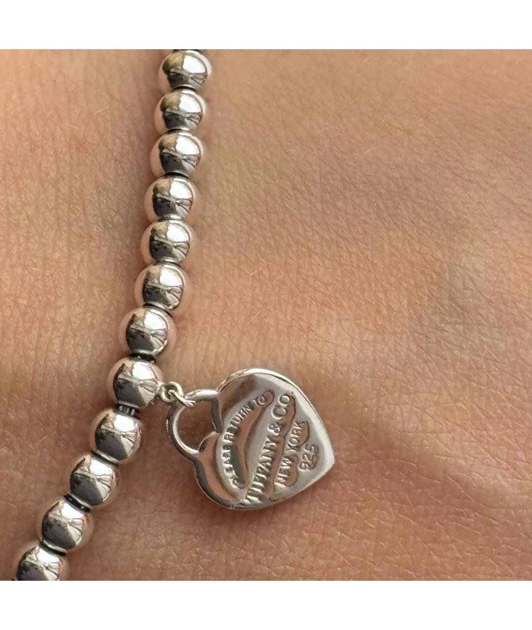 TIFFANY&CO Бирюзовый серебряный браслет, фото 6