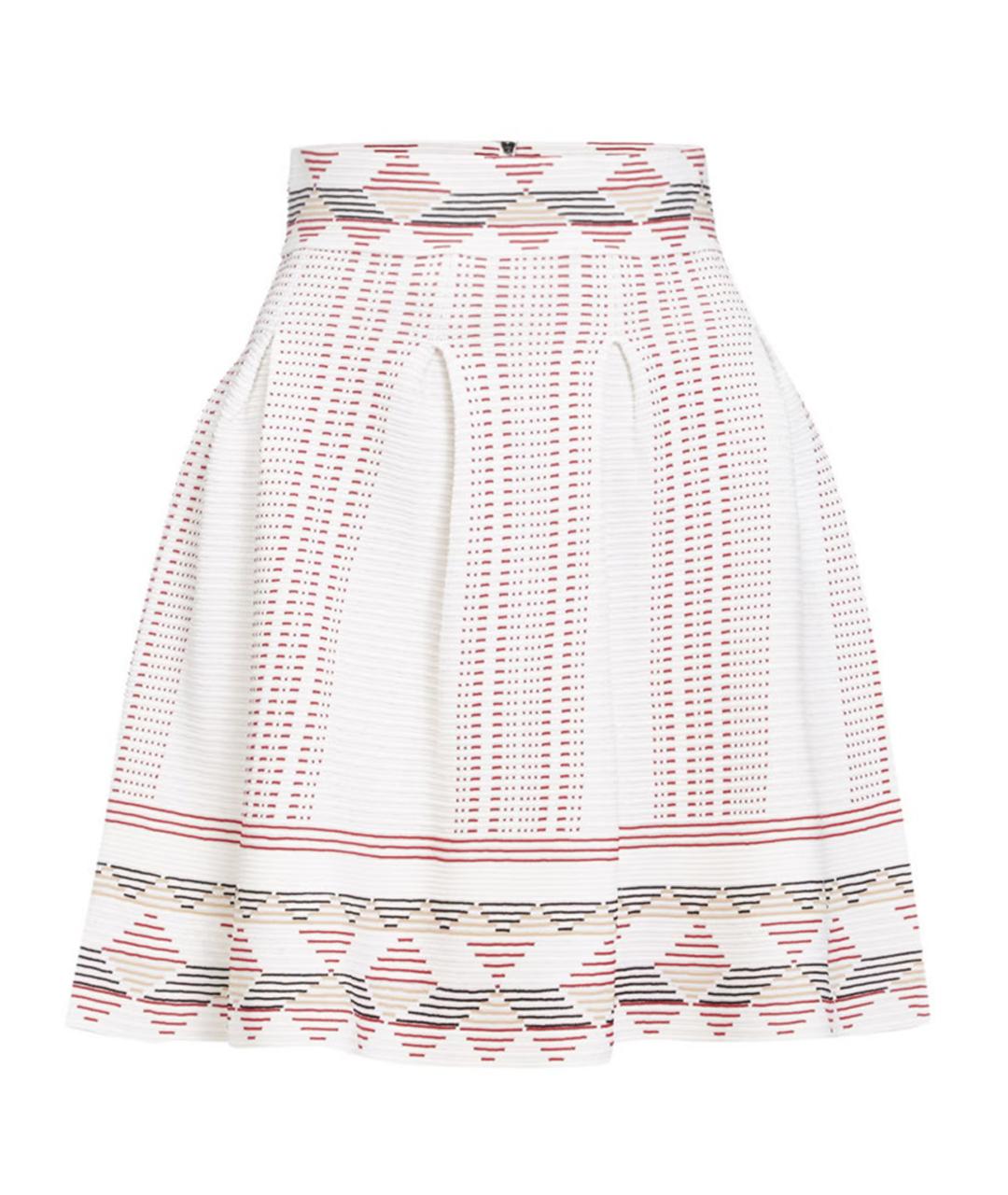 MAJE Белая юбка миди, фото 1