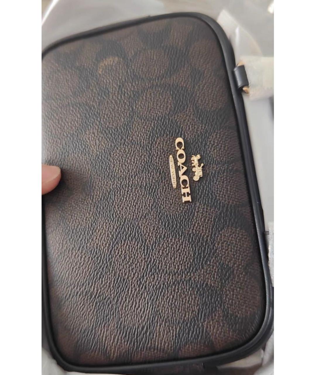 COACH Коричневая сумка через плечо, фото 5
