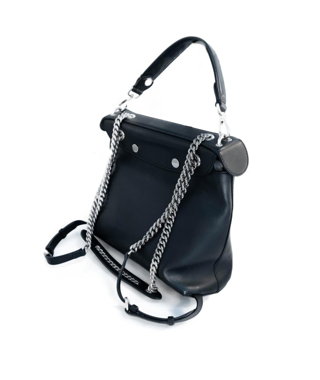 FENDI Черный кожаный рюкзак, фото 3