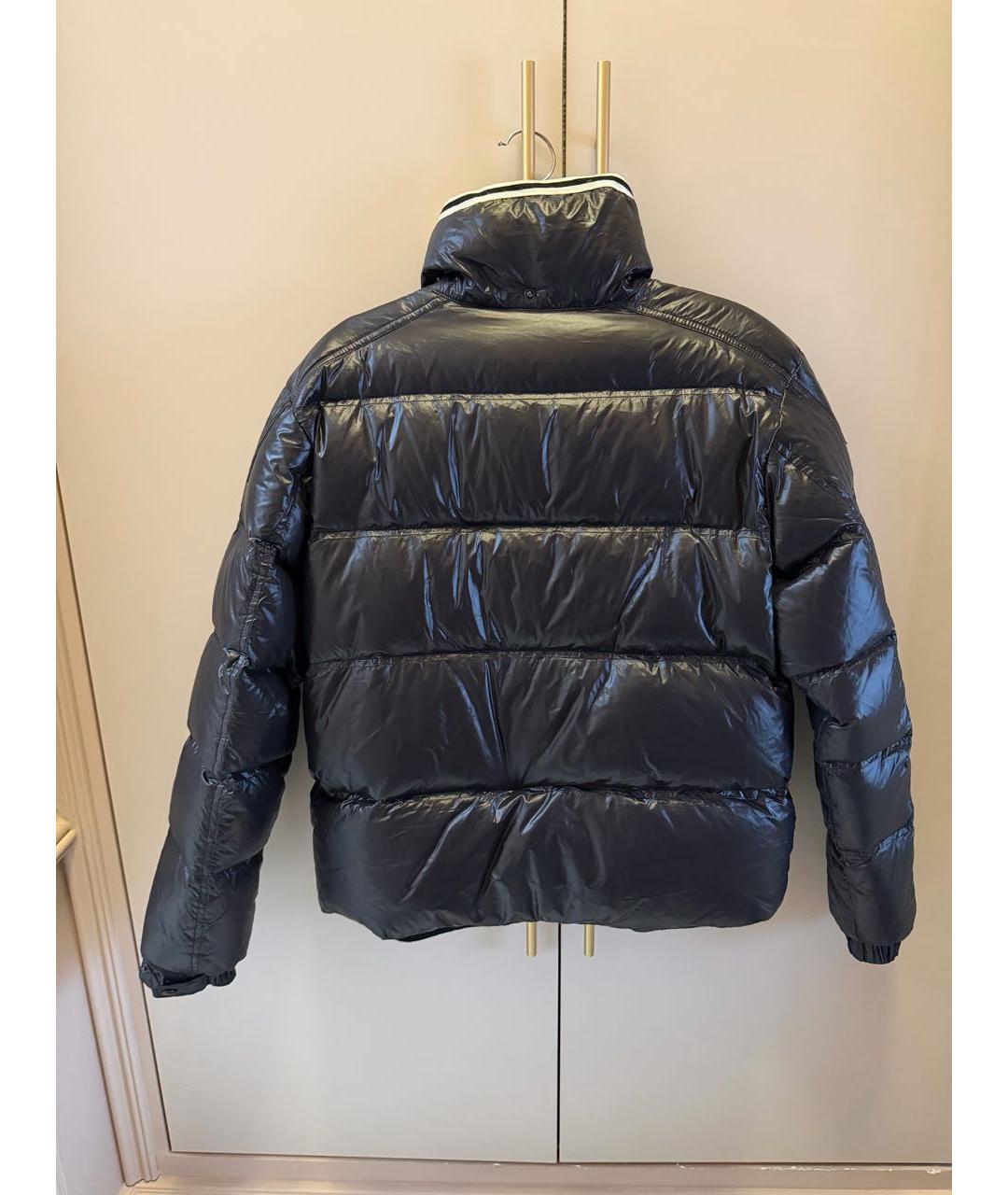 MONCLER Черная полиэстеровая куртка, фото 2