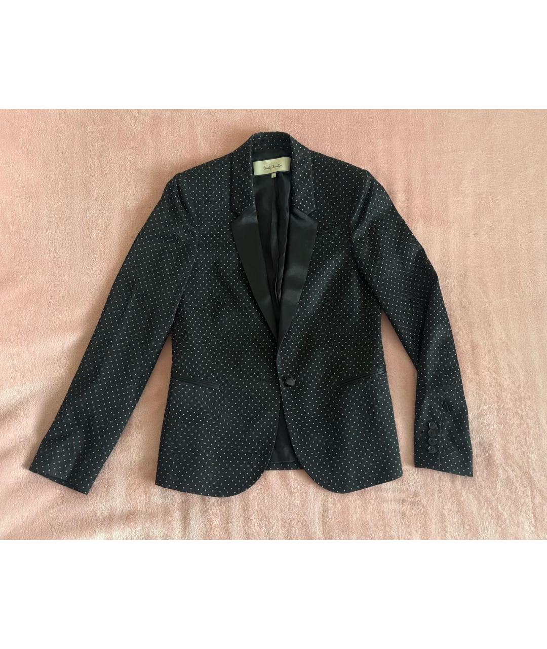 PAUL SMITH Черный шерстяной жакет/пиджак, фото 6