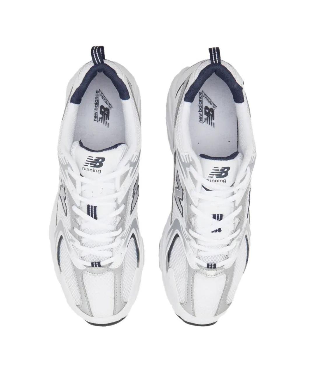 NEW BALANCE Белые текстильные кроссовки, фото 5