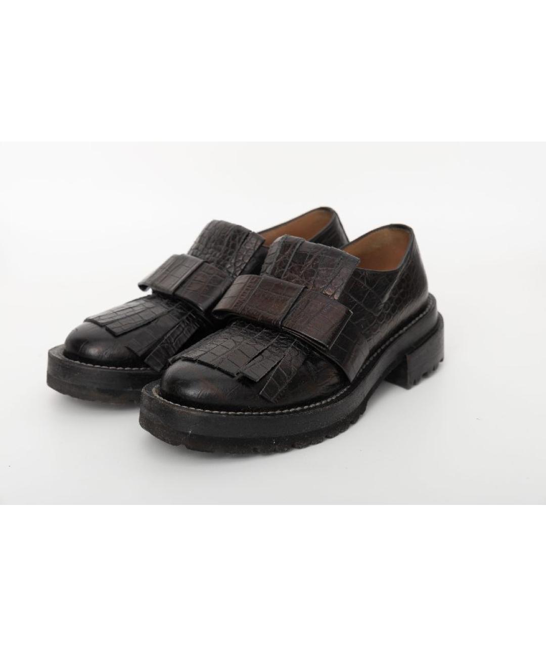 MARNI Черные кожаные лоферы, фото 5